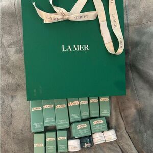 La-mer Green and White Skincare